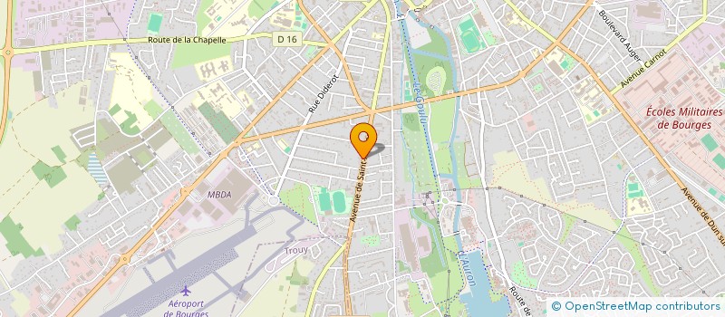 localisation de l'entreprise ASSOCIATION SELENE  BOURGES