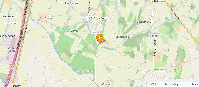 localisation de l'entreprise ASSOCIATION SEMENCES VALLEE DU RHONE - A.S.V.R à ETOILE-SUR-RHONE