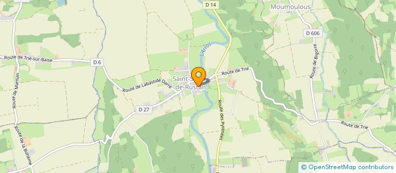 localisation de l'entreprise ASSOCIATION SEMEURS D'AVENIR  SAINT-SEVER-DE-RUSTAN