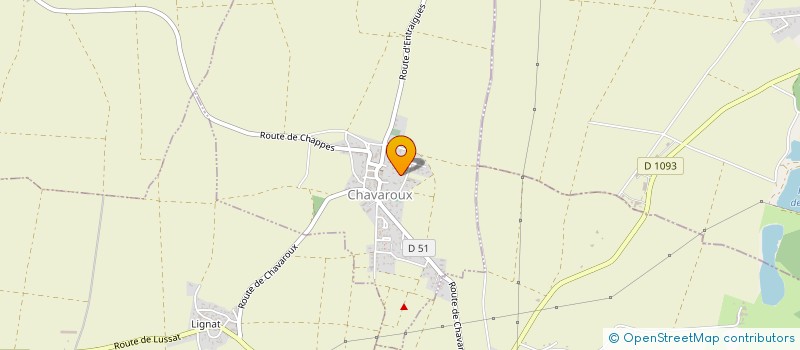 localisation de l'entreprise ASSOCIATION SEMI-CROUSTILLANT KITE CLUBB  CHAVAROUX