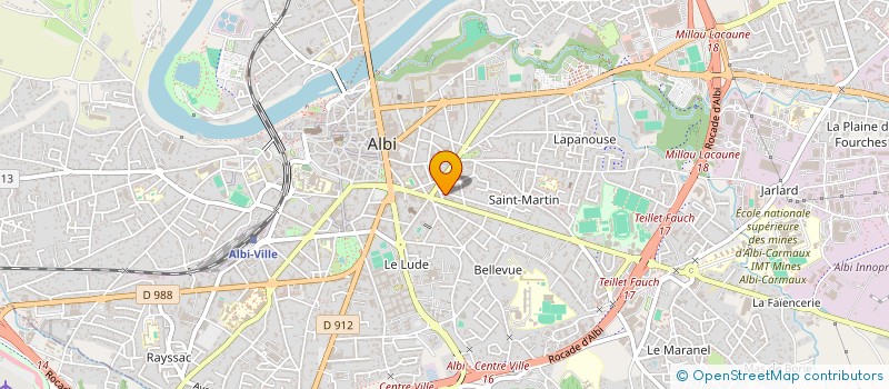 localisation de l'entreprise ASSOCIATION SENEGALAISE DES ETUDIANTS ET STAGIAIRES D'ALBI (ASESA)  ALBI