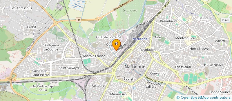 localisation de l'entreprise ASSOCIATION SENEGALO NARBONNAISE  NARBONNE