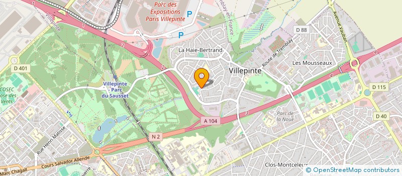 localisation de l'entreprise ASSOCIATION SENEGAULOIS à VILLEPINTE