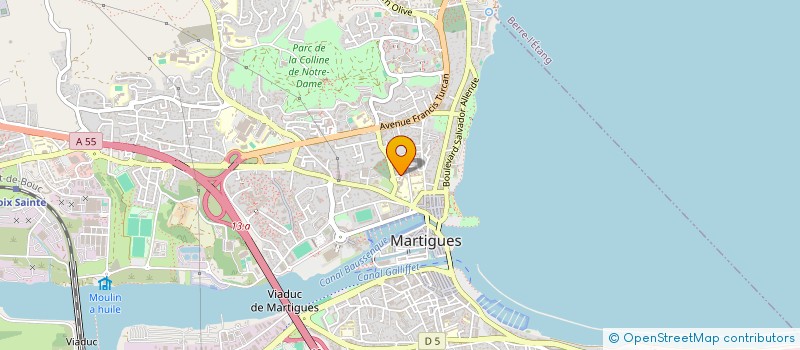localisation de l'entreprise ASSOCIATION SENI WARNA  MARTIGUES