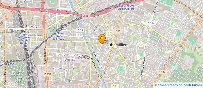 localisation de l'entreprise ASSOCIATION SENIORS D'AUBERVILLIERS à AUBERVILLIERS