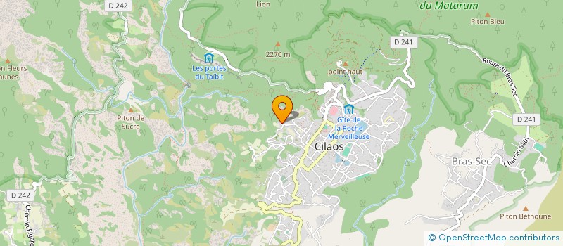 localisation de l'entreprise ASSOCIATION SENIORS DE CILAOS LES GLYCINES à CILAOS