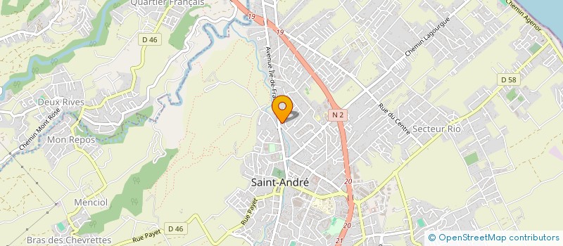 localisation de l'entreprise ASSOCIATION SENIORS EMPLOI SOLIDARITE à SAINT-ANDRE