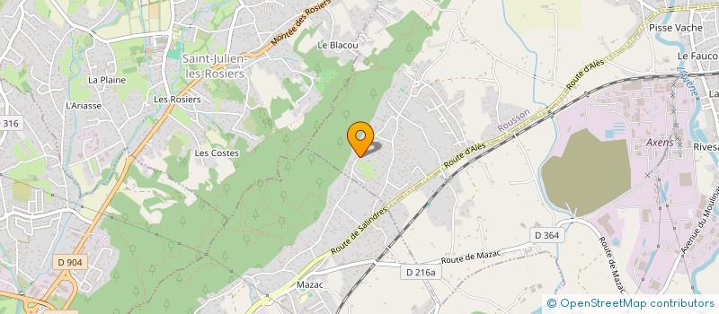 localisation de l'entreprise ASSOCIATION SENSA'SON  SAINT-PRIVAT-DES-VIEUX