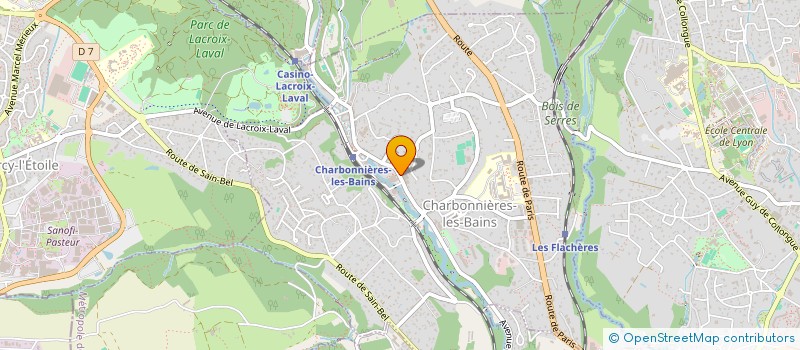 localisation de l'entreprise ASSOCIATION SENSATIONS MARTIALES à CHARBONNIERES-LES-BAINS