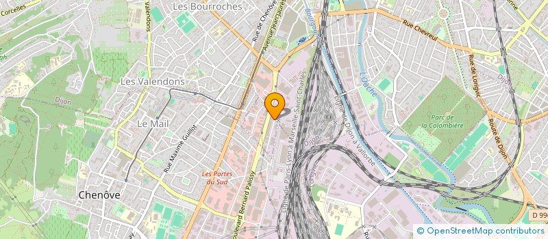 localisation de l'entreprise ASSOCIATION SENTIERS à DIJON