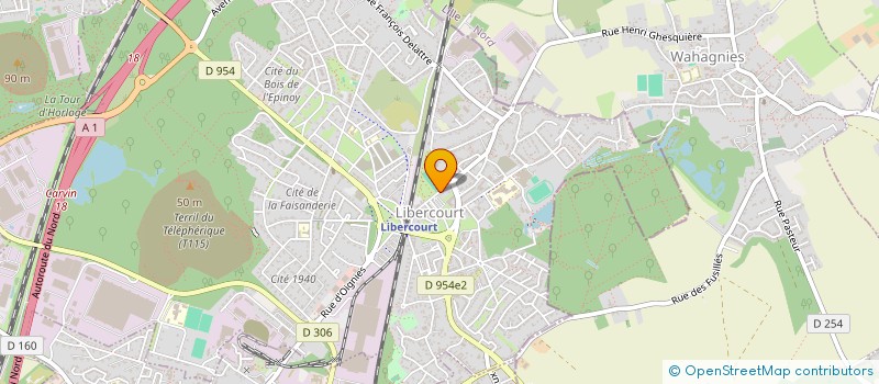 localisation de l'entreprise ASSOCIATION SERENITE QUOTIDIENNE  LIBERCOURT