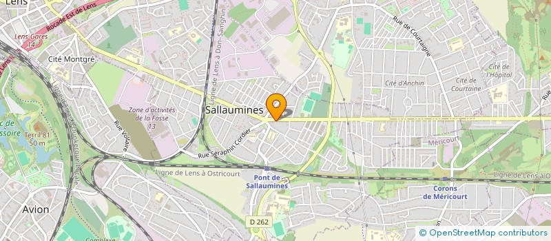 localisation de l'entreprise ASSOCIATION SERVI-CONSEILS  SALLAUMINES