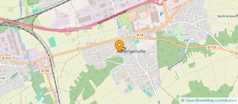 localisation de l'entreprise ASSOCIATION SERVICE AUBERGENVILLE  AUBERGENVILLE