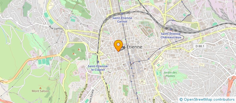 localisation de l'entreprise ASSOCIATION SERVICE CHANTIERS à SAINT-ETIENNE