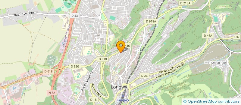 localisation de l'entreprise ASSOCIATION SERVICE DU TROISIEME AGE à LONGWY