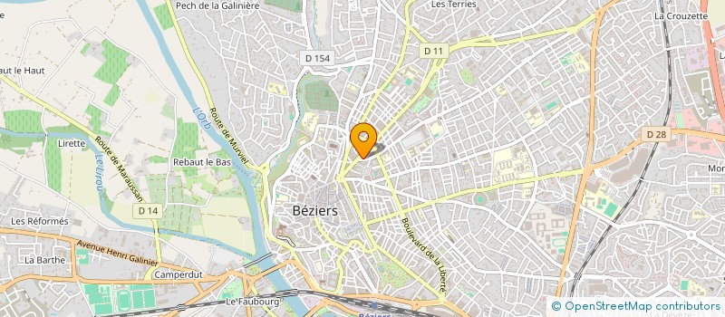 localisation de l'entreprise ASSOCIATION SERVICE PARTNER  BEZIERS