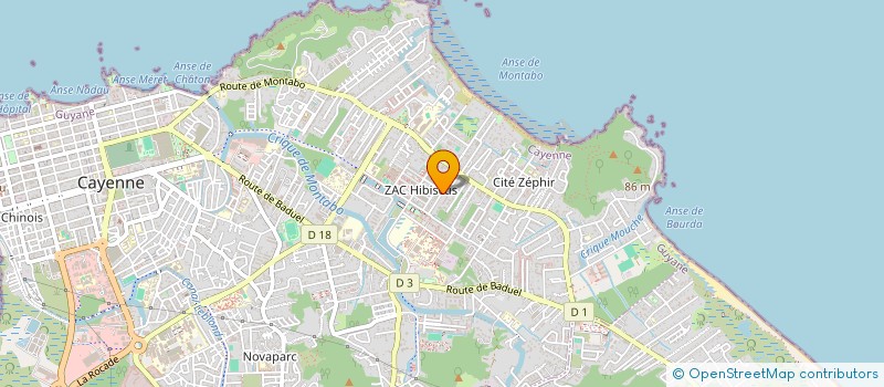 localisation de l'entreprise ASSOCIATION SERVICE SENIORS PLUS...  CAYENNE