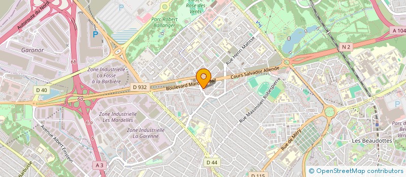 localisation de l'entreprise ASSOCIATION SERVICE SOCIAL D'URGENCE (DE LA COMMUNE DE DE KIRAME MALI)  AULNAY-SOUS-BOIS