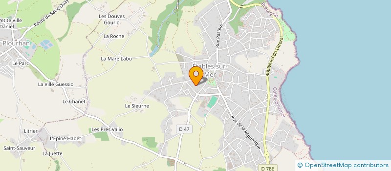 localisation de l'entreprise ASSOCIATION SERVICES AUX PERSONNES à BINIC-ETABLES-SUR-MER