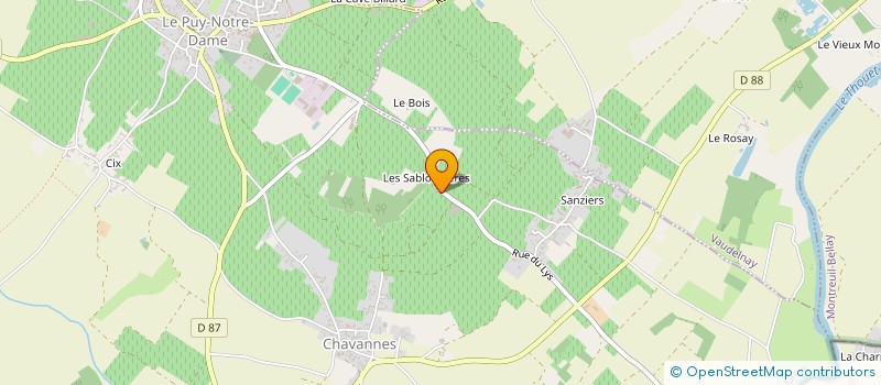 localisation de l'entreprise ASSOCIATION SERVICES VITI  LE PUY-NOTRE-DAME