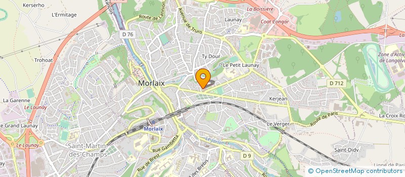 localisation de l'entreprise ASSOCIATION SERVICHEF à MORLAIX