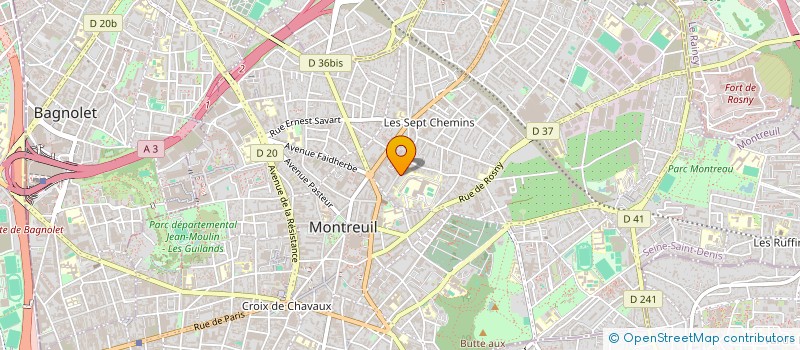 localisation de l'entreprise ASSOCIATION SERVIR à MONTREUIL