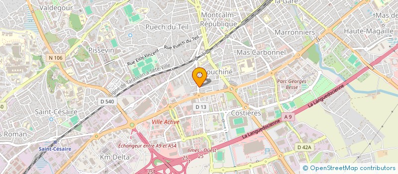 localisation de l'entreprise ASSOCIATION SESAME  NIMES