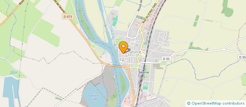 localisation de l'entreprise ASSOCIATION SEURROISE POUR LES JUMELAGES ET LES ECHANGES INTERNATIONAUX  SEURRE