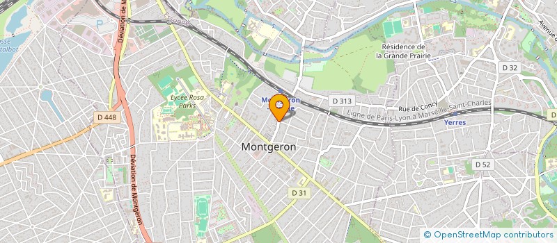 localisation de l'entreprise ASSOCIATION SEVE AVENIR EN RURAL  MONTGERON