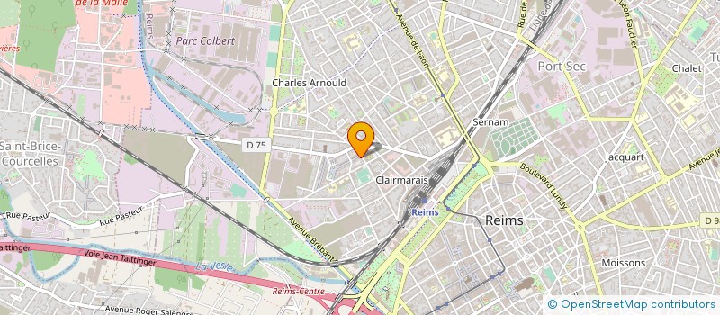 localisation de l'entreprise ASSOCIATION SEVE - EVEIL à REIMS