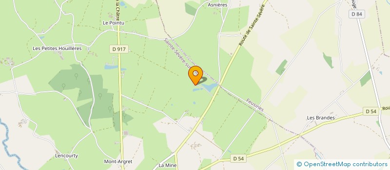 localisation de l'entreprise ASSOCIATION SEVEROISE DE TIR SPORTIF à SAINTE-SEVERE-SUR-INDRE