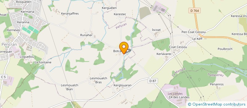 localisation de l'entreprise ASSOCIATION SHAMAN'S TRIP  PENCRAN