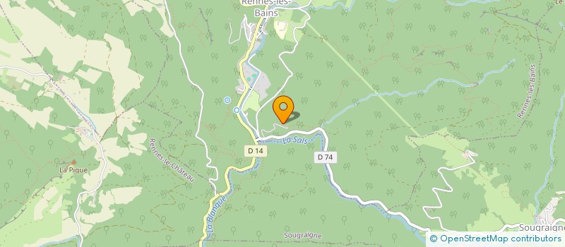 localisation de l'entreprise ASSOCIATION SHANT'ALBA à RENNES-LES-BAINS