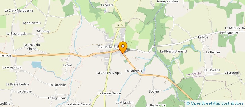 localisation de l'entreprise ASSOCIATION SHELENA  TRANS-LA-FORET