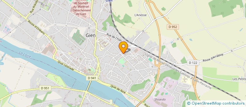localisation de l'entreprise ASSOCIATION SI PAR HASARD...  GIEN