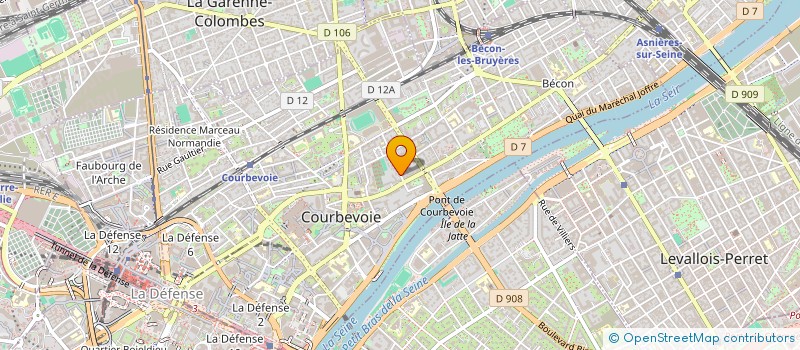 localisation de l'entreprise ASSOCIATION SIEL à COURBEVOIE
