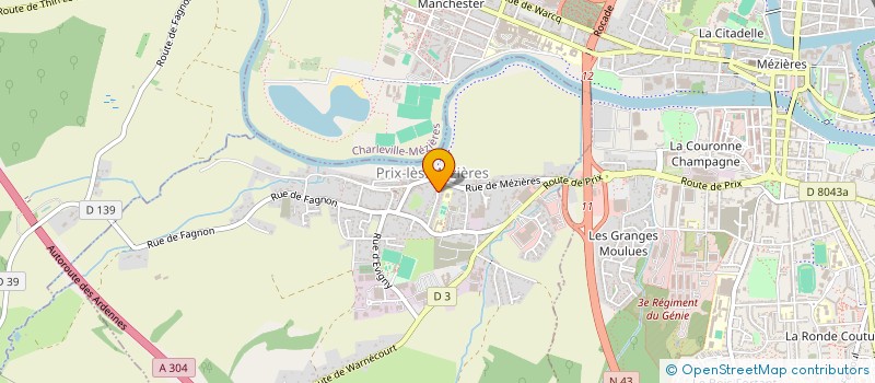 localisation de l'entreprise ASSOCIATION SIERRA ALPHA DX GROUP  PRIX-LES-MEZIERES