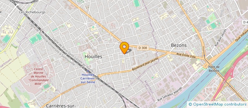 localisation de l'entreprise ASSOCIATION SINGULARIS  HOUILLES