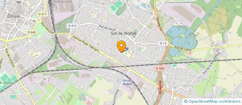 localisation de l'entreprise ASSOCIATION SINOISE DES ORGUES DE SAINT MARTIN  SIN-LE-NOBLE