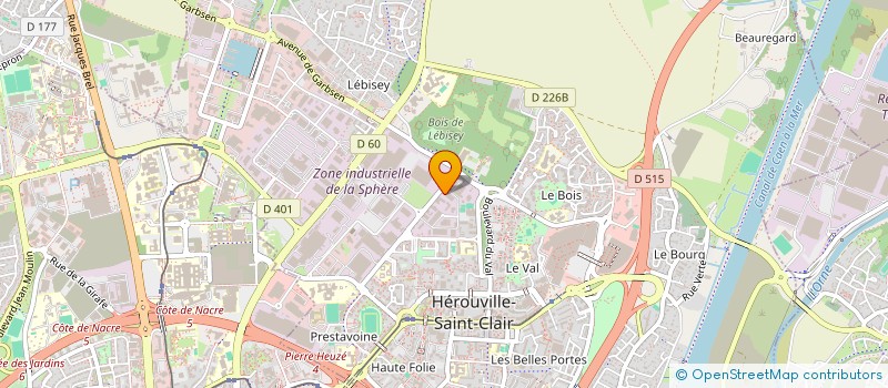 localisation de l'entreprise ASSOCIATION SION TABERNACLE  HEROUVILLE-SAINT-CLAIR