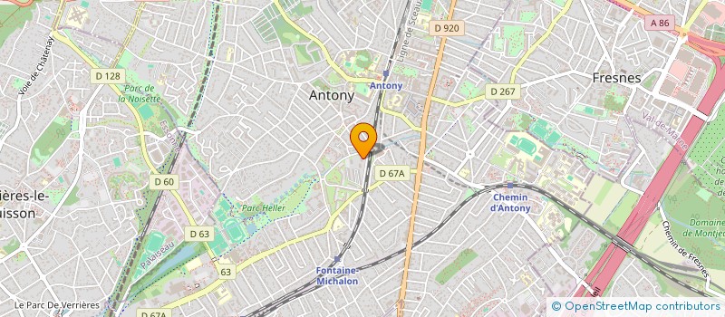 localisation de l'entreprise ASSOCIATION SKYWARD SOCCER à ANTONY