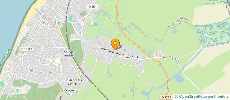 localisation de l'entreprise ASSOCIATION SO'DANSE  SOULAC-SUR-MER