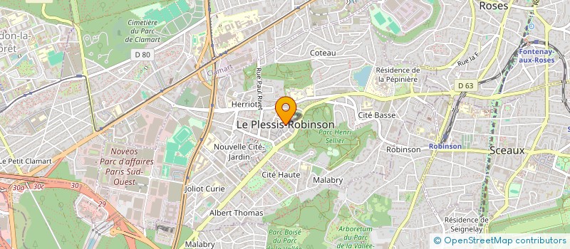 localisation de l'entreprise ASSOCIATION SOCALME  LE PLESSIS-ROBINSON
