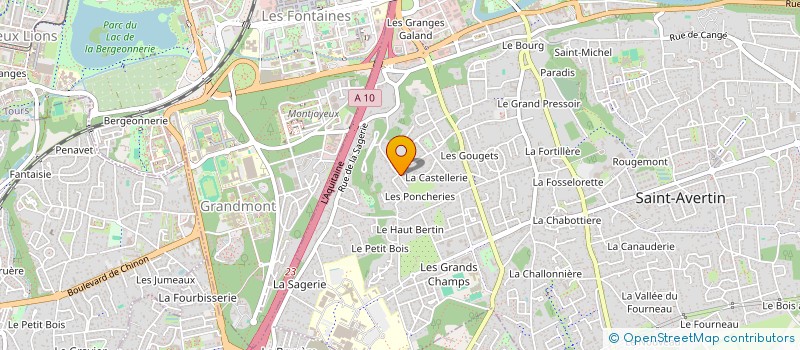 localisation de l'entreprise ASSOCIATION SOCIALE, CULTURELLE ET D'ENTRAIDE DE LA FPMA TOURS (ASCEF MANASOA)  SAINT-AVERTIN