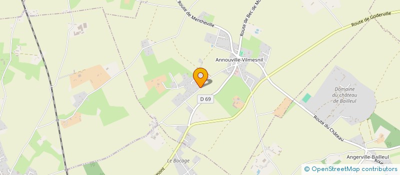 localisation de l'entreprise ASSOCIATION SOCIALE DES ANCIENS  ANNOUVILLE-VILMESNIL