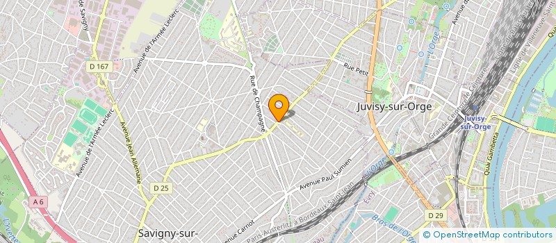 localisation de l'entreprise ASSOCIATION SOCIALE DES RESSORTISSANTS DE DIOUNTOU PETOYE EN FRANCE  SAVIGNY-SUR-ORGE
