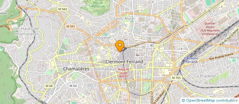 localisation de l'entreprise ASSOCIATION SOCIALE DU PALAIS DE JUSTICE DE CLERMONT-FERRAND  CLERMONT-FERRAND