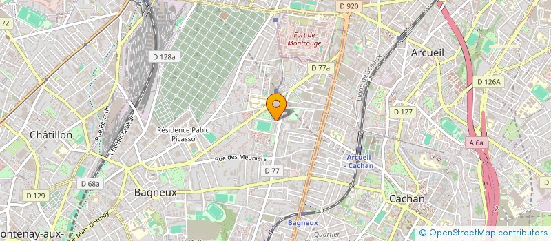 localisation de l'entreprise ASSOCIATION SOCIALE ET SOLIDAIRE LA BALNEOLAISE à BAGNEUX