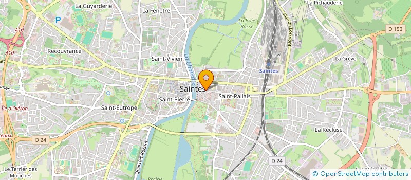 localisation de l'entreprise ASSOCIATION SOCIALE FRANCE à SAINTES