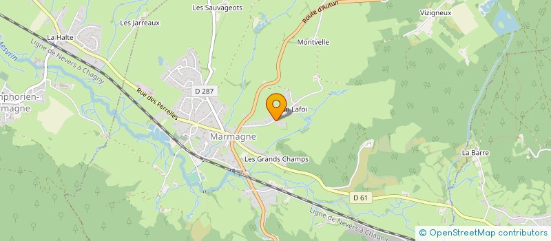 localisation de l'entreprise ASSOCIATION SOCIETE PROTECTRICE DES ANIMAUX  MARMAGNE